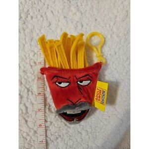 Adult Swim Aqua Teen Hunger Force Frylock 6" Clip Keychain Plush Stuffed Toy